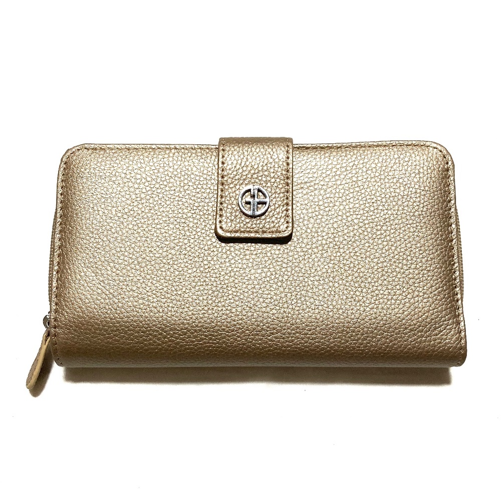 EUC Giani Bernini Leather Zip Wallet